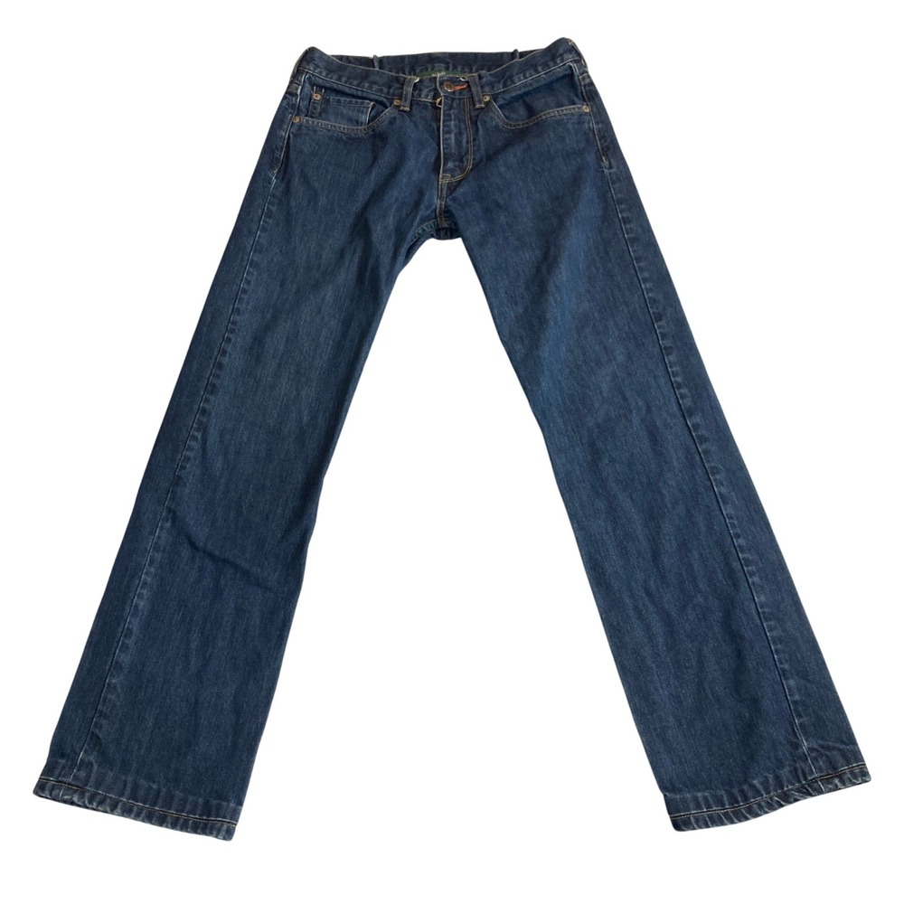 Woolrich Woolen Mills Mens Straight Leg Blue Denim Jeans 30x32 (Fits 30x28) 1576